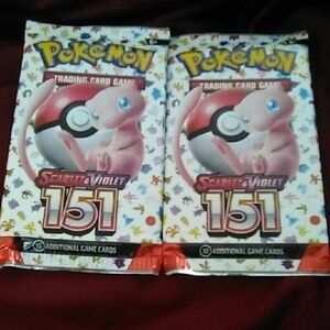 Pokemon Scarlet & Violet 151 2 Booster Packs - Pink, Red, White